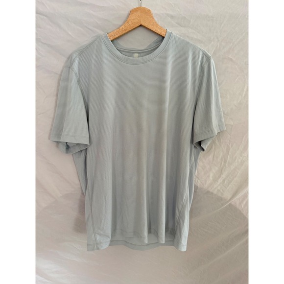 Ten Thousand Other - Ten Thousand Training Shirt Mens Light Blue Micro Stripe Athletic Tee Large